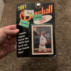 1991 Topps Cincinnati Reds Team Set Baseball Cards Set Original Unopened Package